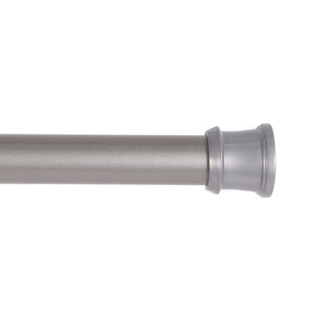 Kenney Mfg Twist & Fit No Tools Tension Shower Curtain Rod, 36-63in, Polished Pewter T608C/PL5